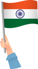 The Flag of India Handheld