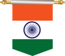 The Flag of India Hanging Banner III