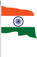 The Flag of India Pole Flag II