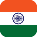 The Flag of India Rounded Square