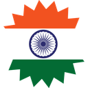 The Flag of India Star Burst