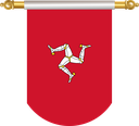 The Flag of Isle of Man Hanging Banner II