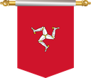 The Flag of Isle of Man Hanging Banner III