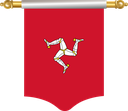 The Flag of Isle of Man Hanging Banner I