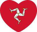 The Flag of Isle of Man Heart
