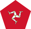 The Flag of Isle of Man Pentagon