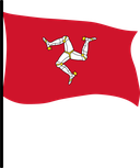 The Flag of Isle of Man Pole Flag III