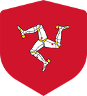 The Flag of Isle of Man Shielded I