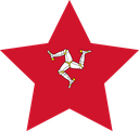 The Flag of Isle of Man Star
