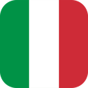 The Flag of Italy Rounded Square