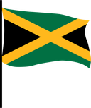 The Flag of Jamaica Pole Flag III