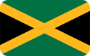 The Flag of Jamaica Rounded Rectangle