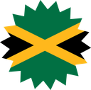 The Flag of Jamaica Star Burst