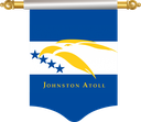 The Flag of Johnston Atoll Hanging Banner I