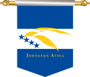 The Flag of Johnston Atoll Hanging Banner III