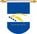 The Flag of Johnston Atoll Hanging Banner II