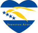 The Flag of Johnston Atoll Heart