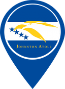The Flag of Johnston Atoll Map Pin