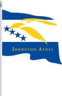 The Flag of Johnston Atoll Pole Flag II