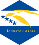The Flag of Johnston Atoll Rounded Hexagon