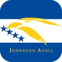 The Flag of Johnston Atoll Rounded Square