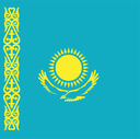 The Flag of Kazakhstan Square