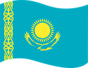 The Flag of Kazakhstan Wavy I