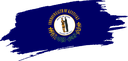 The Flag of Kentucky Brushed