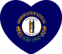 The Flag of Kentucky Heart