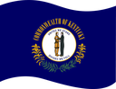 The Flag of Kentucky Wavy I