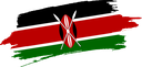 The Flag of Kenya Brushed