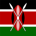 The Flag of Kenya Square