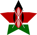 The Flag of Kenya Star