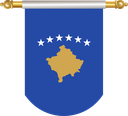 The Flag of Kosovo Hanging Banner II