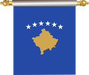 The Flag of Kosovo Hanging Banner IV