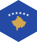 The Flag of Kosovo Hexagon II