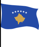 The Flag of Kosovo Pole Flag III