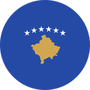 The Flag of Kosovo Round
