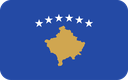 The Flag of Kosovo Rounded Rectangle