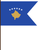 The Flag of Kosovo V Cut