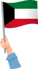The Flag of Kuwait Handheld