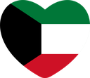 The Flag of Kuwait Heart