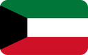 The Flag of Kuwait Rounded Rectangle
