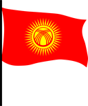 The Flag of Kyrgyzstan Pole Flag III