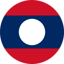 The Flag of Laos Round