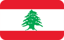 The Flag of Lebanon Rounded Rectangle