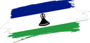 The Flag of Lesotho Brushed
