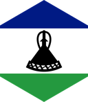 The Flag of Lesotho Hexagon II