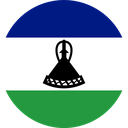 The Flag of Lesotho Round