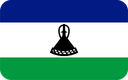 The Flag of Lesotho Rounded Rectangle